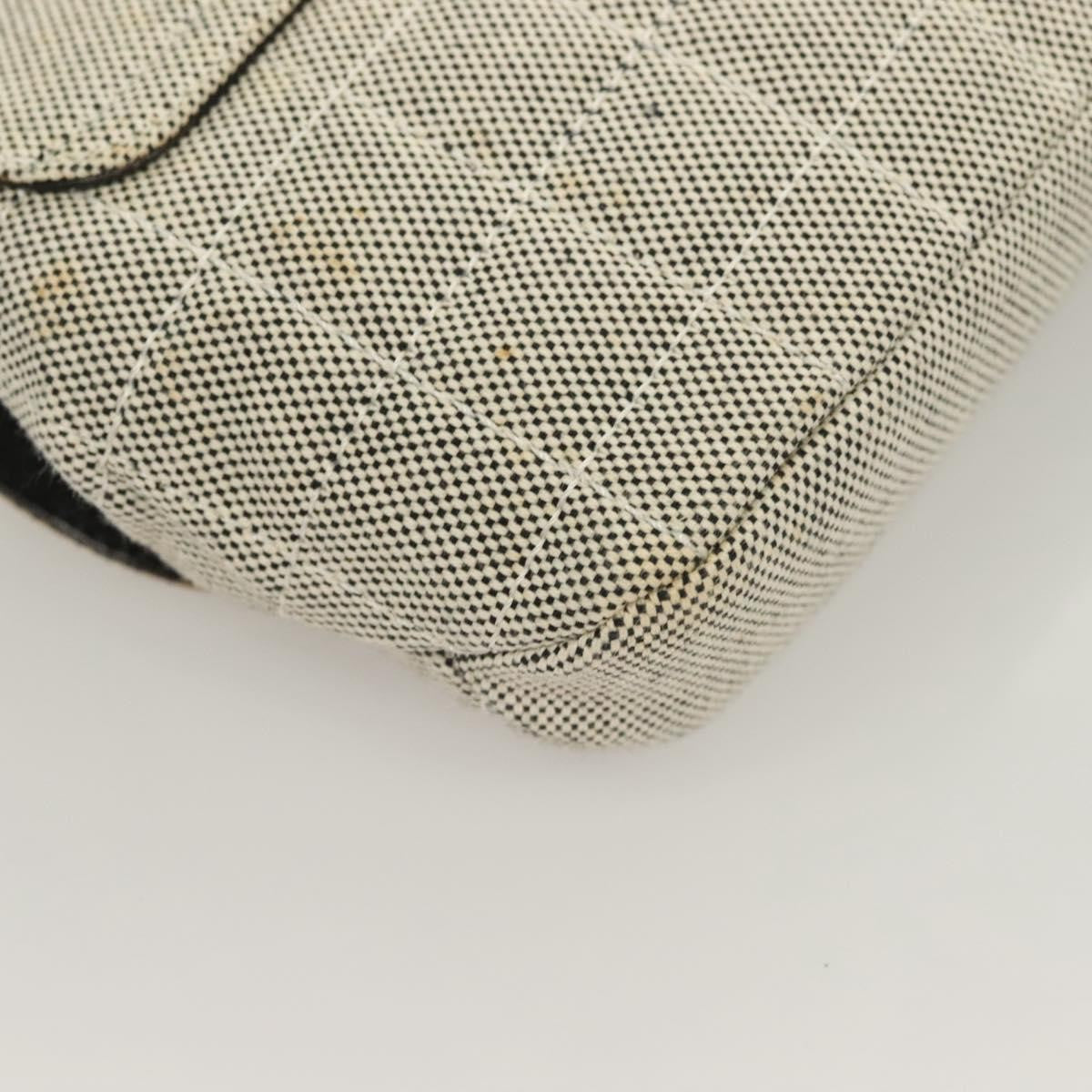 Chanel Camellia No.5 Flap Bag Canvas, GRAY, CANVAS, Handbag