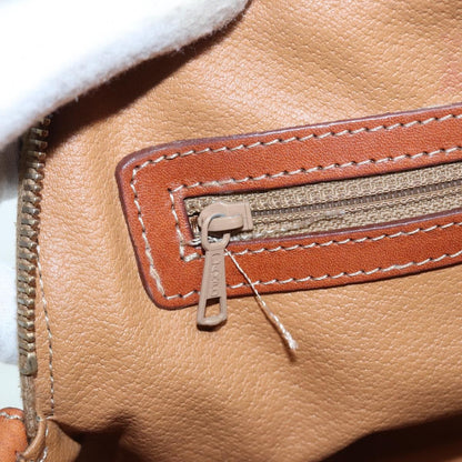 Celine Vintage Macadam Handbag Canvas, BROWN, CANVAS, Handbag