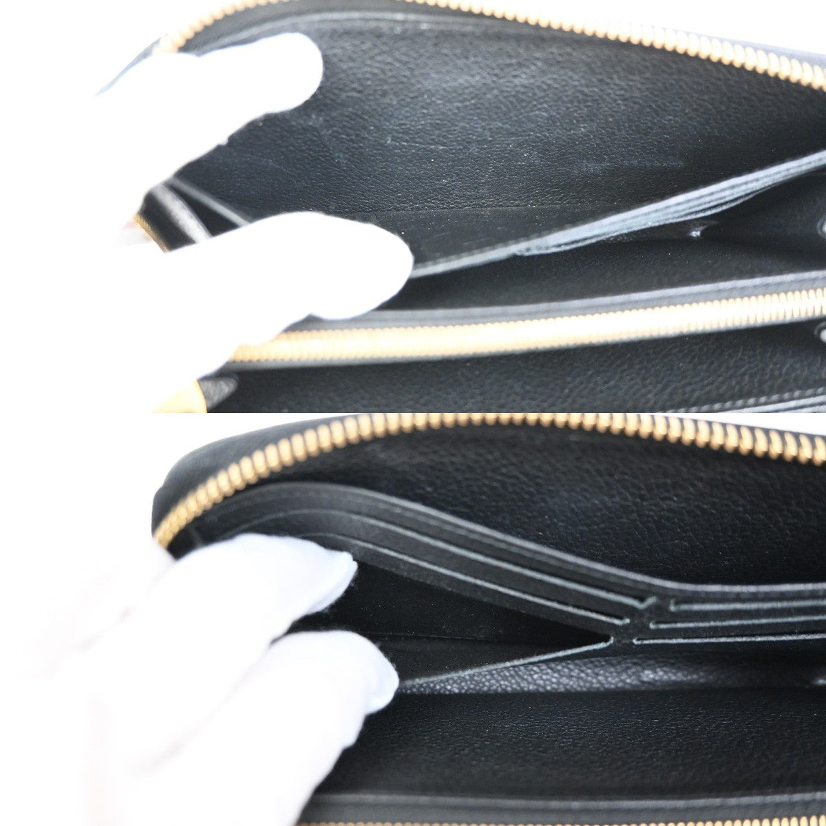 Louis Vuitton Portefeuille zippy Monogramme Empreinte Monogramme Empreinte, BLACK, LEATHER, Wallets