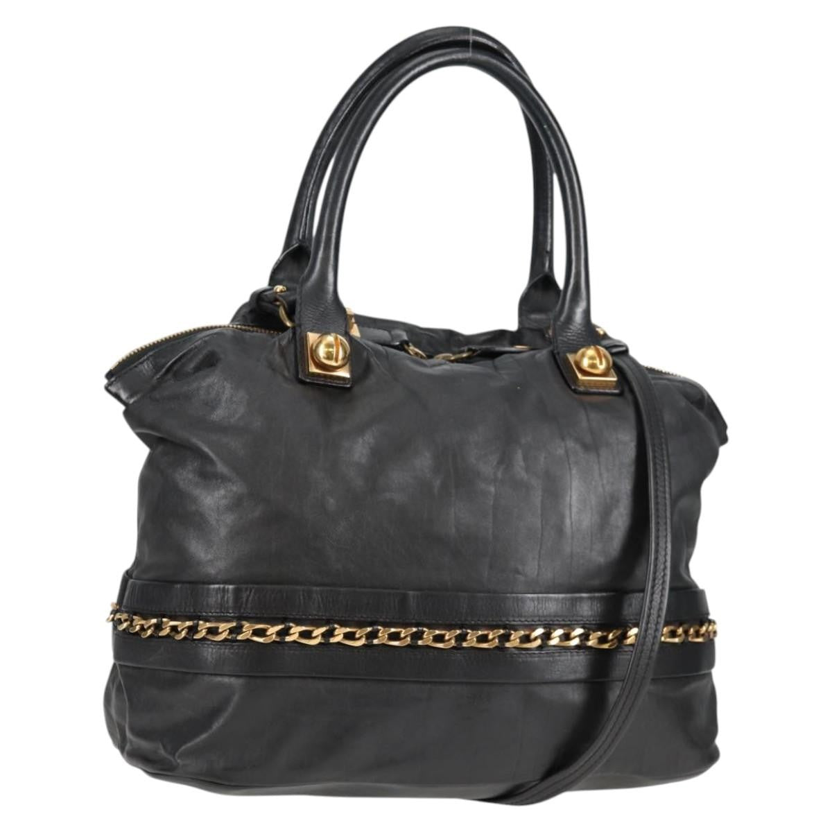 Chloe Vintage Tote bag Leather, BLACK, LEATHER, Tote bag
