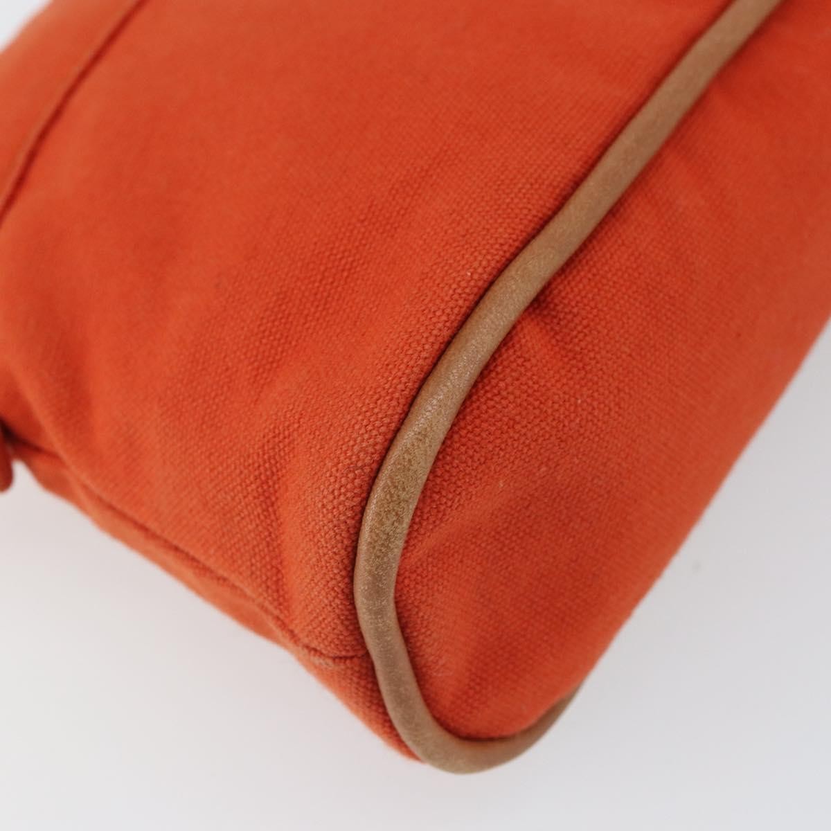 Hermes Bolide Travel Pouch Canvas, ORANGE, CANVAS, Clutche & pouche