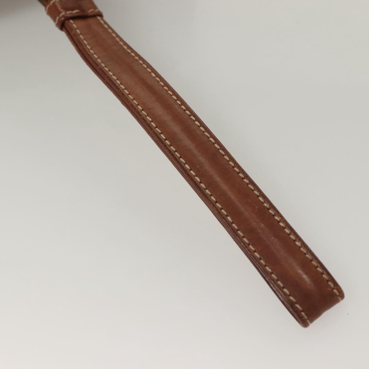 Celine Macadam Pochette Canvas and Leather, BROWN, CANVAS, Clutche & pouche