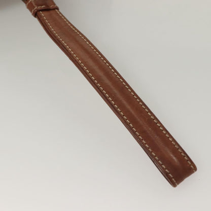 Celine Macadam Pochette Canvas and Leather, BROWN, CANVAS, Clutche & pouche