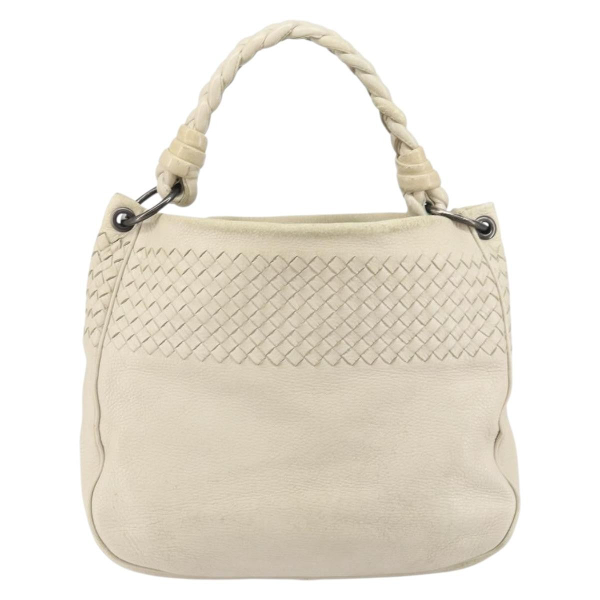 Bottega Veneta Intrecciato Shoulder bag Leather, BEIGE, LEATHER, Shoulder bag