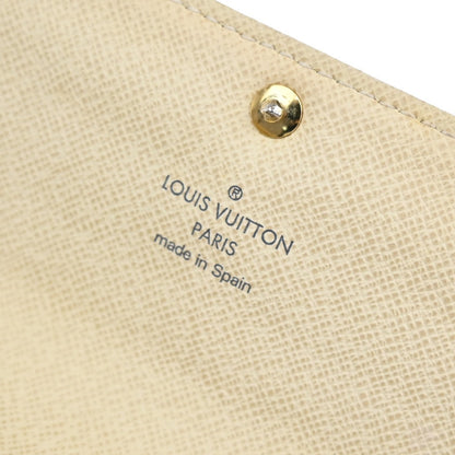 Louis Vuitton Vintage Sarah Wallet Damier, WHITE, CANVAS, Wallets