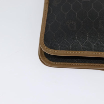 Christian Dior Vintage Honeycomb chain Canvas, BLACK, CANVAS, Handbag