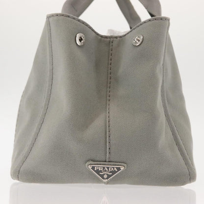 Prada Canapa Tote Canvas, GRAY, CANVAS, Tote bag