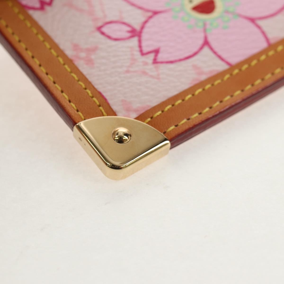 Louis Vuitton Pochette Cles Key Pouch Reverse Monogram Giant, PINK, CANVAS, Clutche & pouche