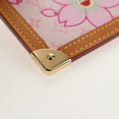 Louis Vuitton Pochette Cles Key Pouch Reverse Monogram Giant, PINK, CANVAS, Clutche & pouche