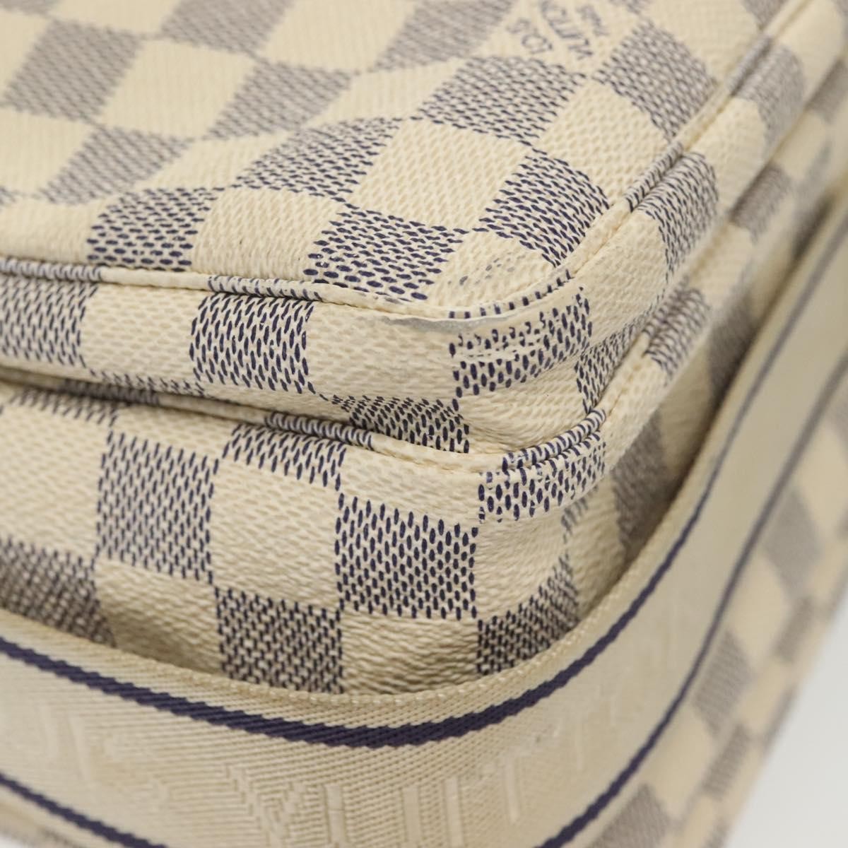 Louis Vuitton Naviglio Handbag Damier, WHITE, CANVAS, Shoulder bag