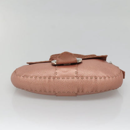 Fendi Vintage Selleria Flap Bag Leather, PINK, LEATHER, Shoulder bag