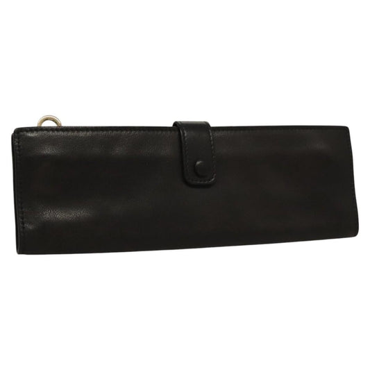 Bottega Veneta Vintage Clutch Leather, BLACK, LEATHER, Clutche & pouche