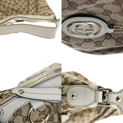 Gucci Sukey Shoulder Bag GG Canvas, BEIGE, CANVAS, Shoulder bag