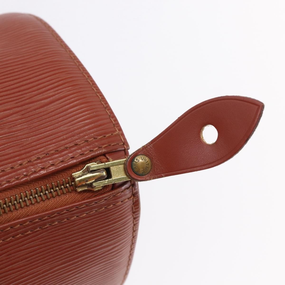 Louis Vuitton Speedy Handbag Epi Leather, BROWN, LEATHER, Handbag
