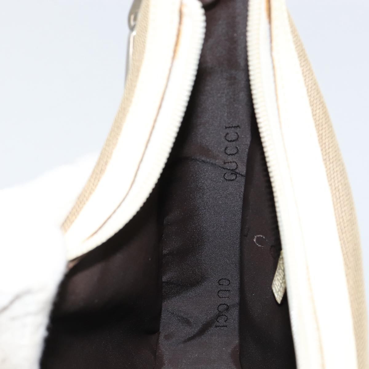 Gucci Vintage Shoulder Bag Canvas, BEIGE, CANVAS, Shoulder bag
