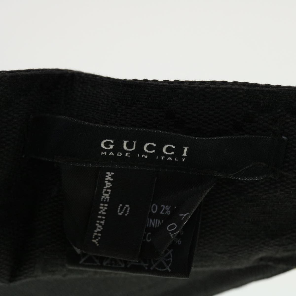Gucci Sun Visor Canvas, BLACK, CANVAS, Head accessory
