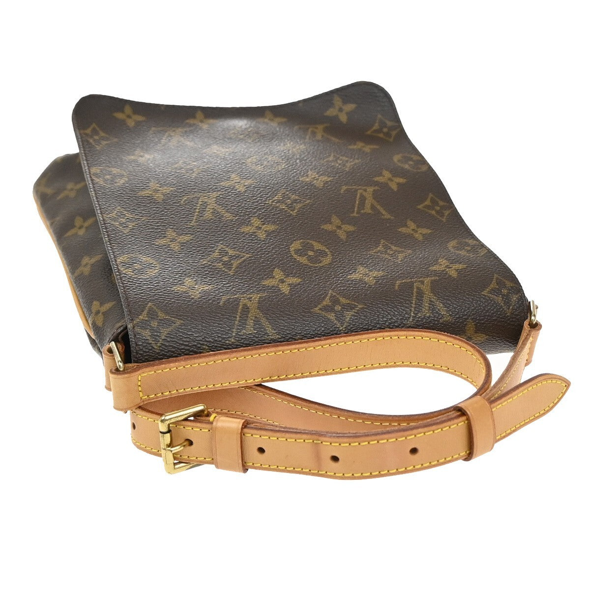 Louis Vuitton Musette Salsa Handbag Monogram Canvas, BROWN, CANVAS, Shoulder bag