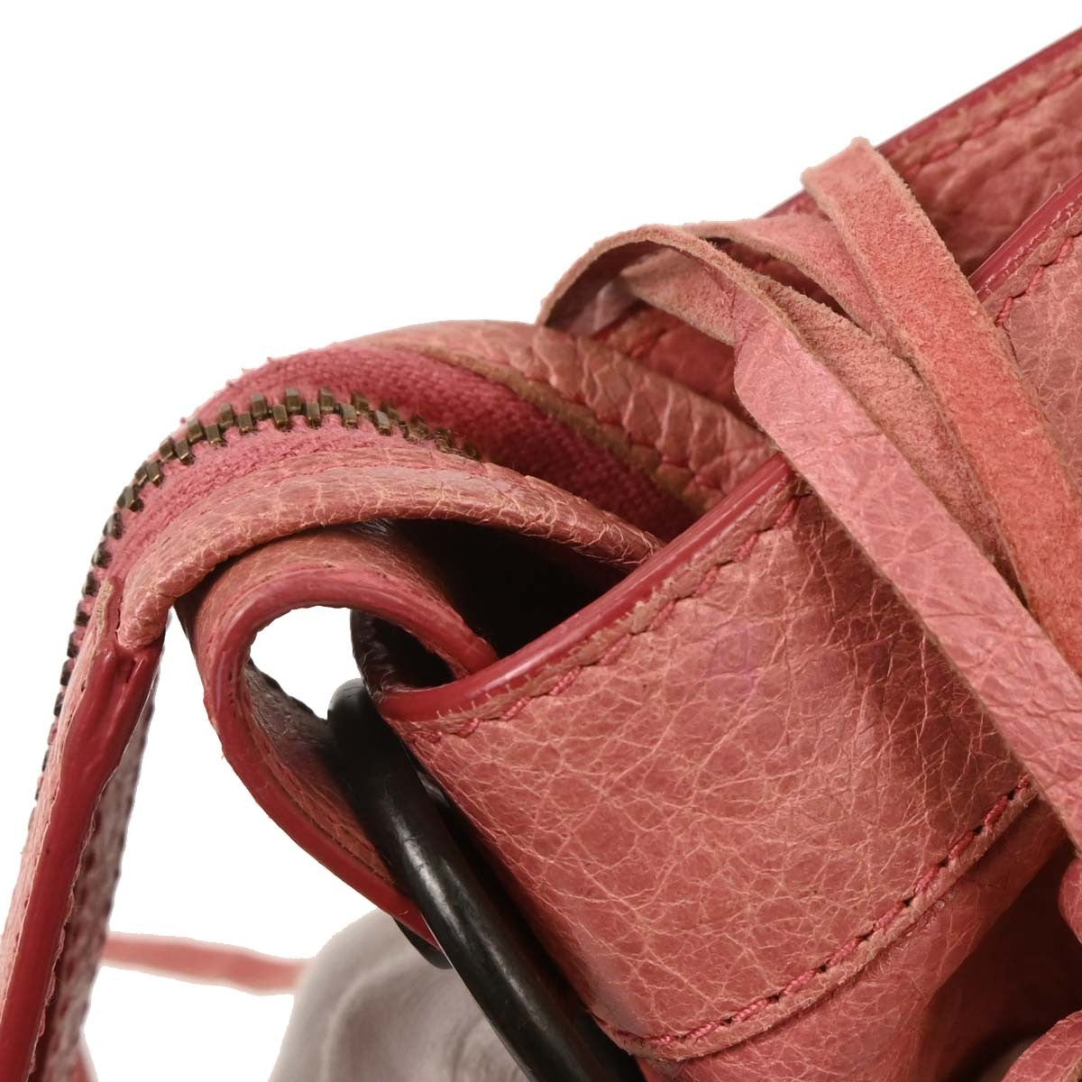 Balenciaga City Classic Studs Bag Leather, PINK, LEATHER, Handbag