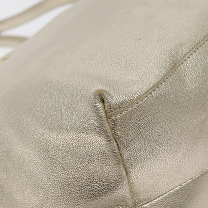 Salvatore Ferragamo Vintage Zip Tote Leather, GOLD, LEATHER, Tote bag