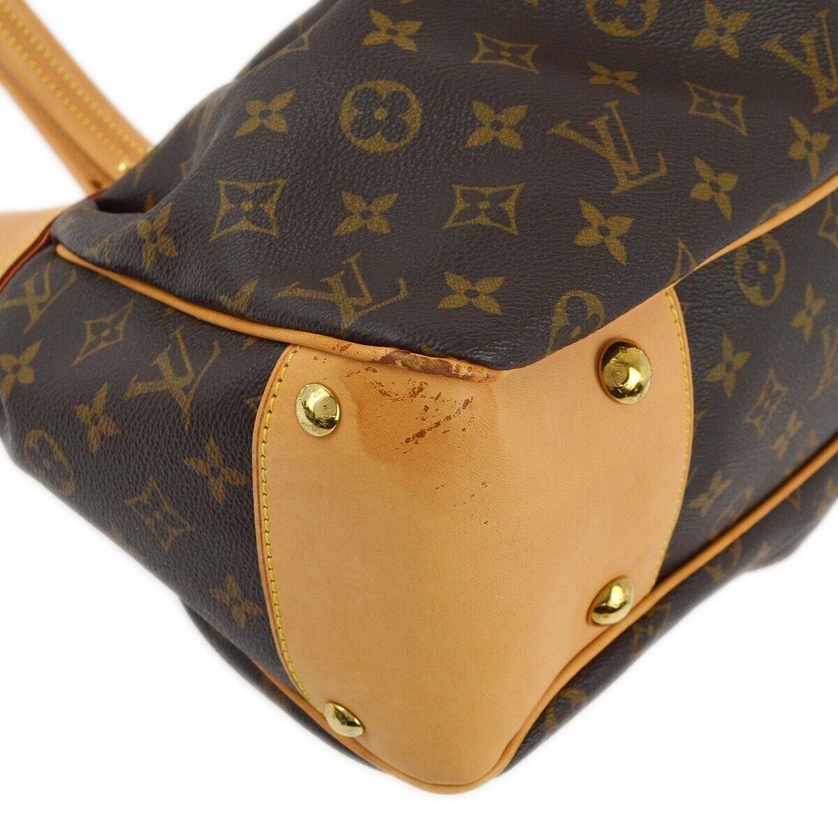 Louis Vuitton Boetie Handbag Monogram Canvas, BROWN, CANVAS, Tote bag