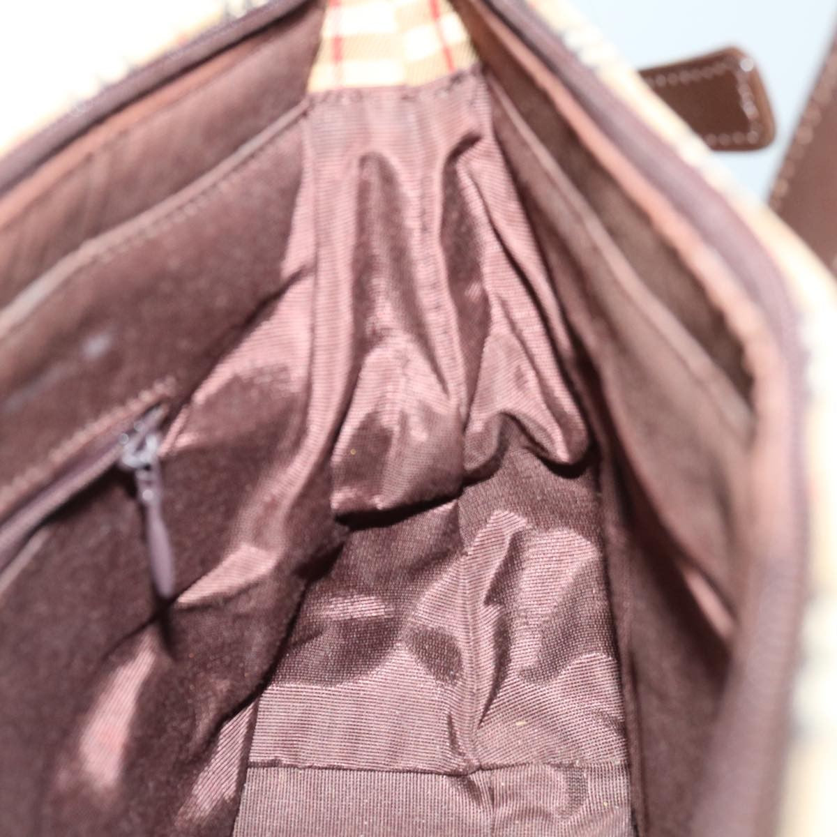 Burberry Nova Check Handbag Nova Check Canvas, BEIGE, CANVAS, Handbag