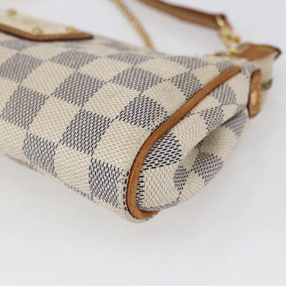Louis Vuitton Eva Handbag Damier, WHITE, CANVAS, Handbag