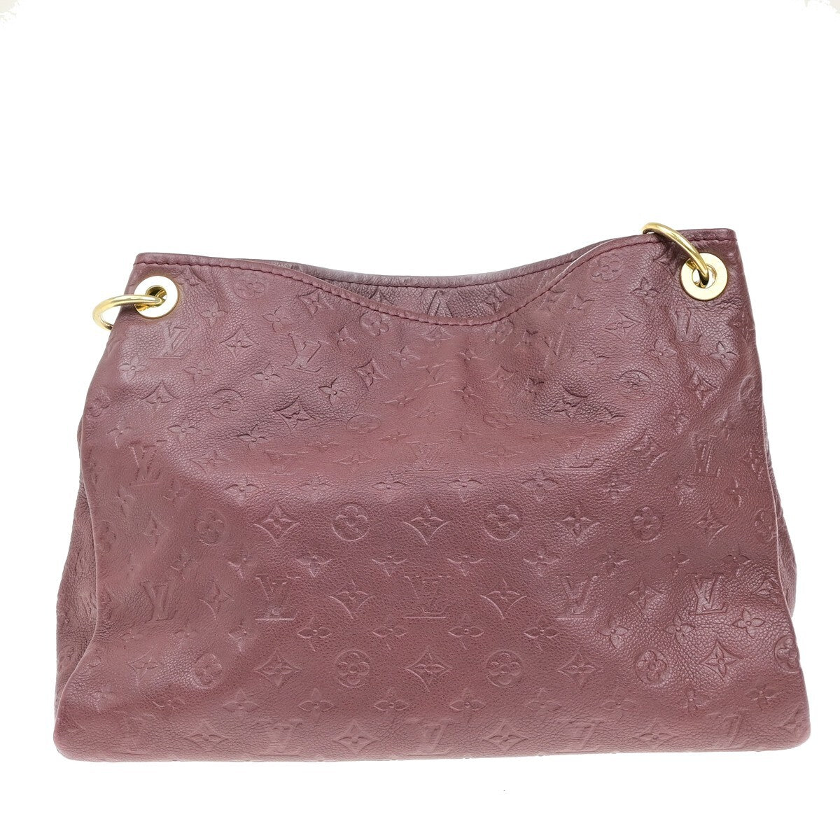 Louis Vuitton Artsy Handbag Monogram Empreinte Leather, RED, LEATHER, Shoulder bag