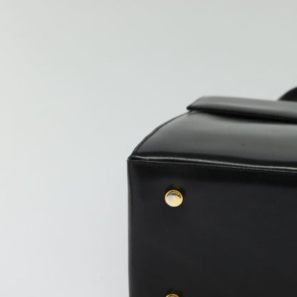 Salvatore Ferragamo Gancini Convertible Top Handle Bag Leather, BLACK, LEATHER, Handbag