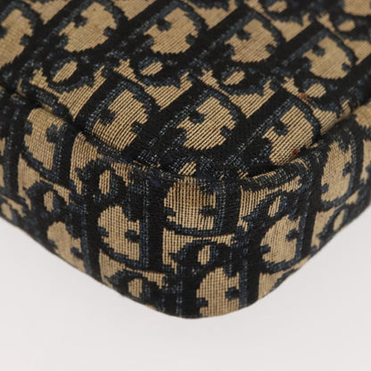 Christian Dior Vintage Trotter Crossbody Bag Diorissimo Coated Canvas, NAVY, CANVAS, Shoulder bag