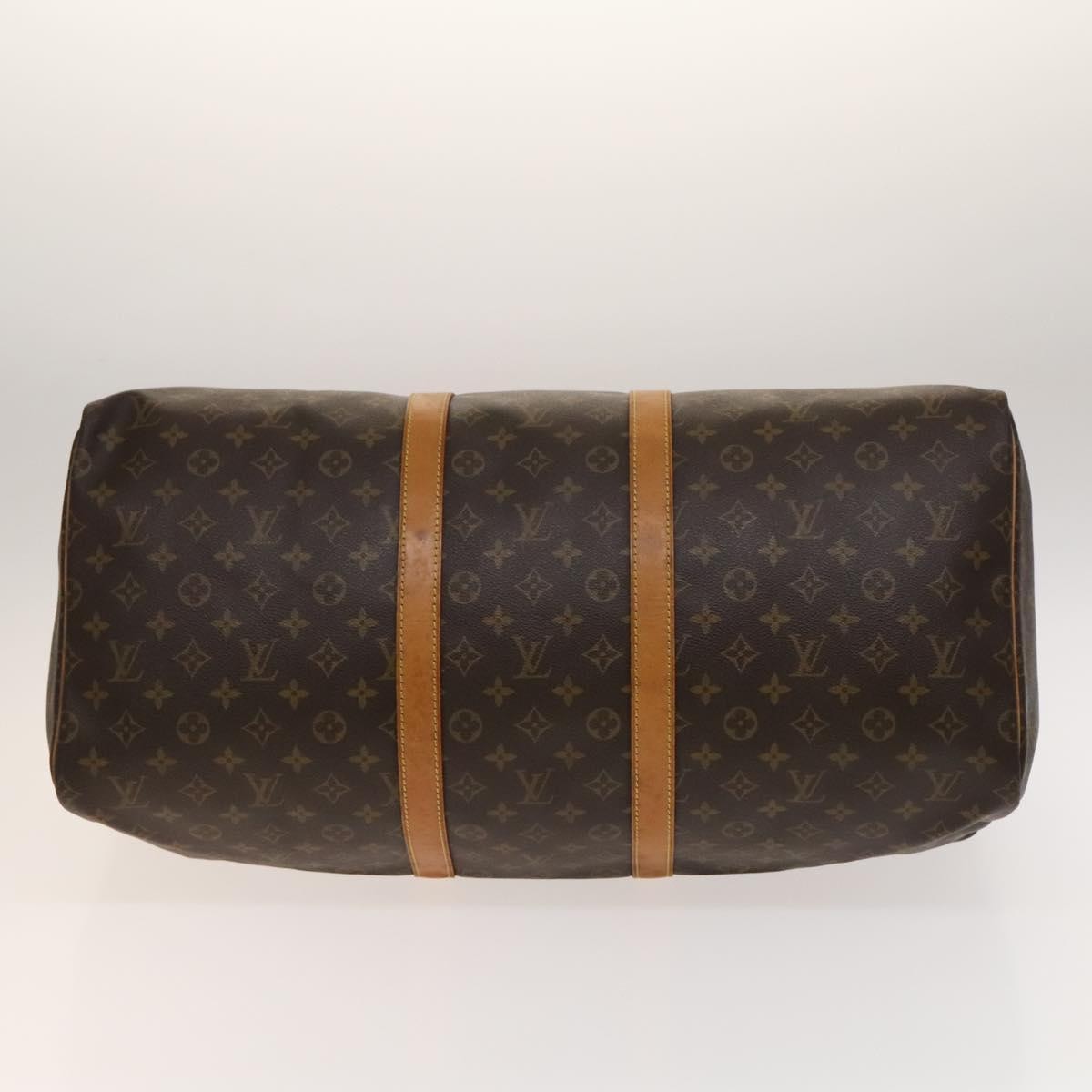 Louis Vuitton Keepall Bag Monogram Canvas, BROWN, CANVAS, Travel bag