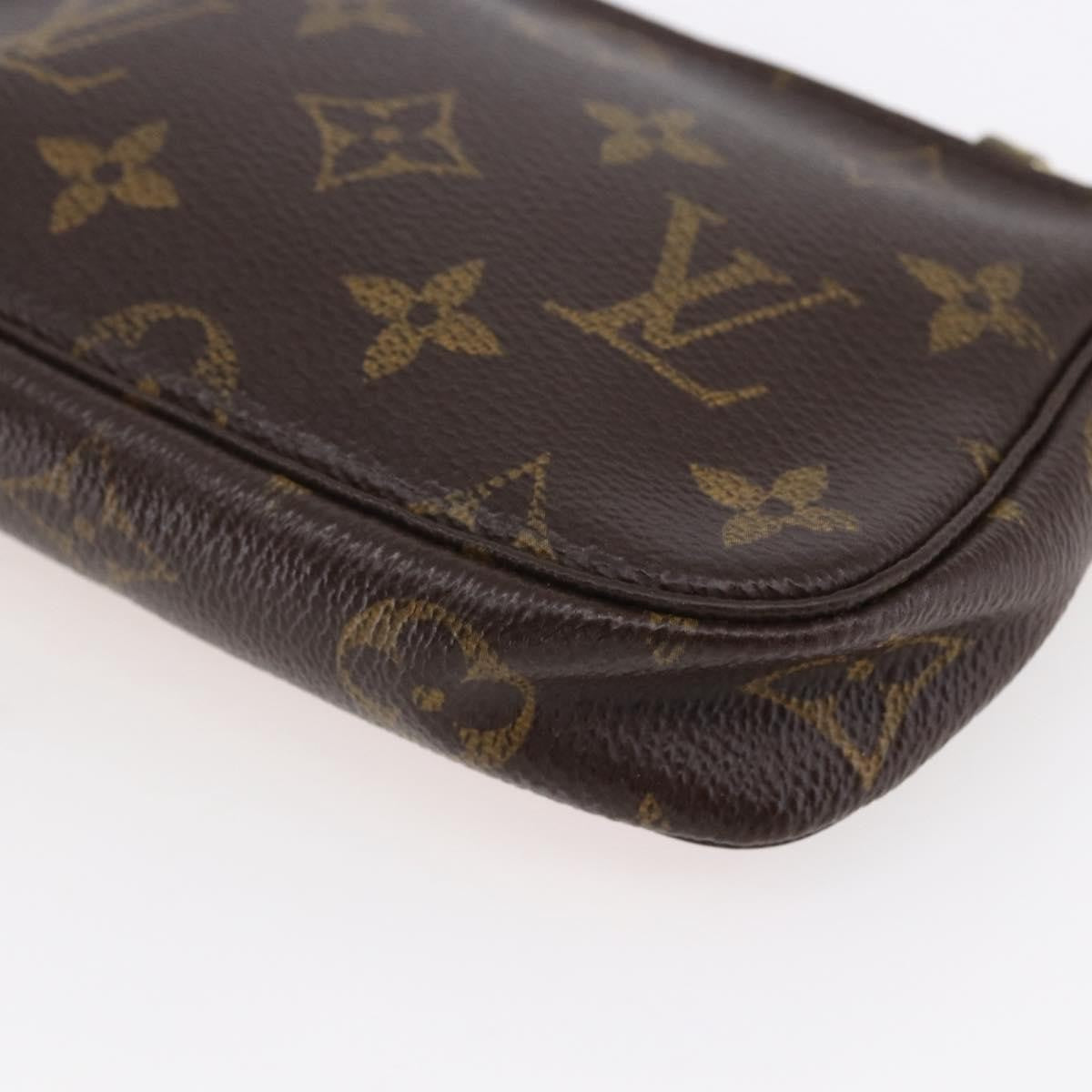 Louis Vuitton Pochette Accessoires Limited Edition Christmas Animation Monogram Canvas, BROWN, CANVAS, Clutche & pouche