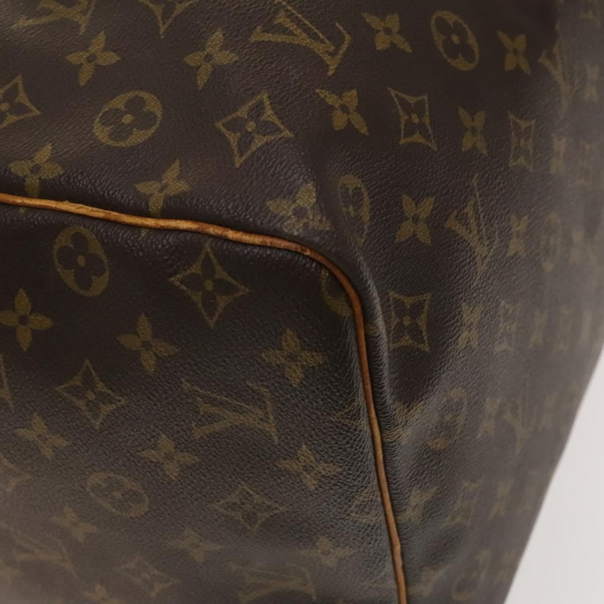 Louis Vuitton Keepall Bag Monogram Canvas, BROWN, CANVAS, Travel bag
