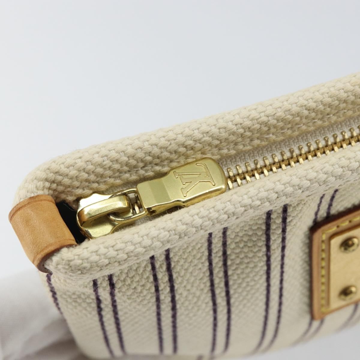 Louis Vuitton Antigua Pouch Canvas, BEIGE, CANVAS, Clutche & pouche