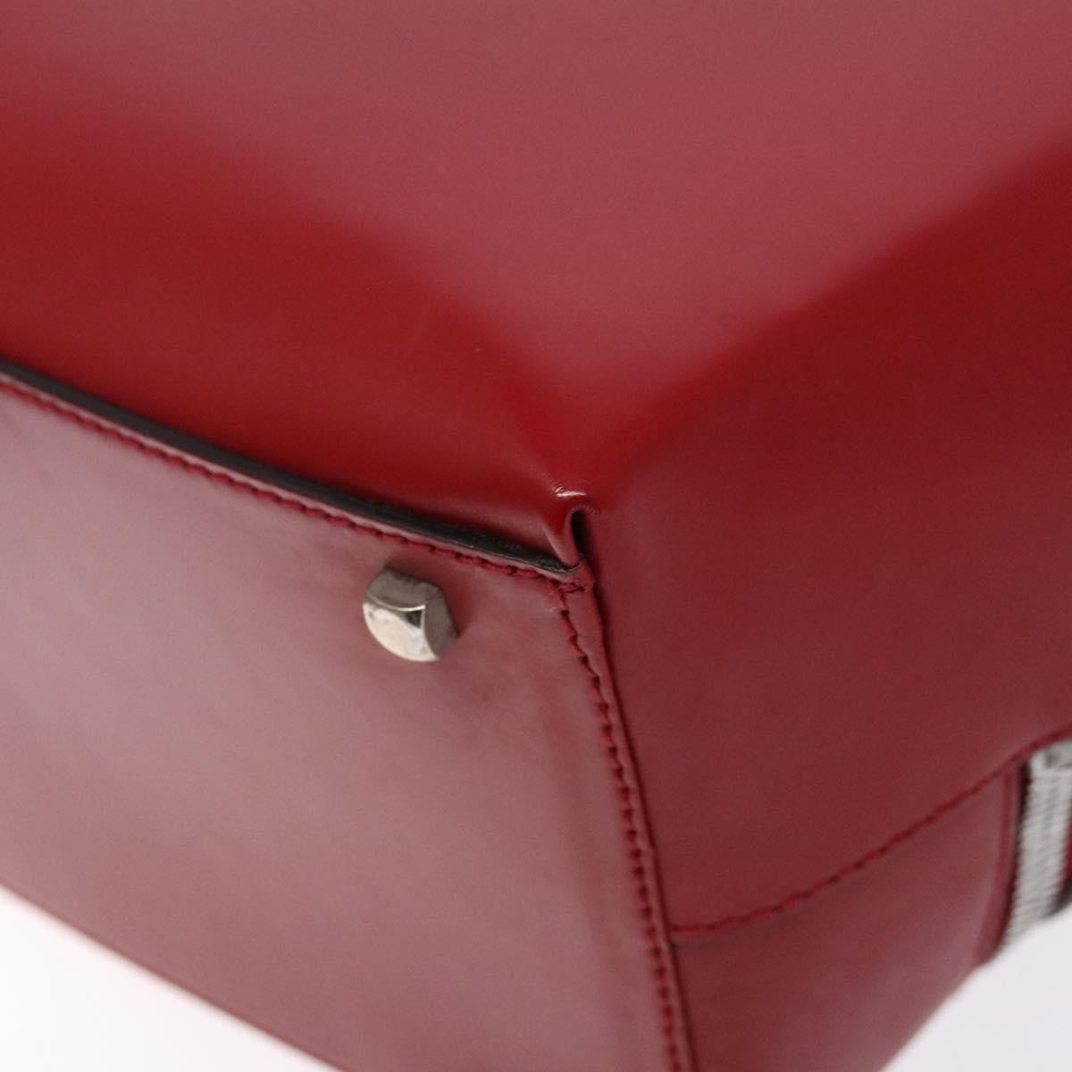 Salvatore Ferragamo Gancini handbag Leather, RED, LEATHER, Handbag