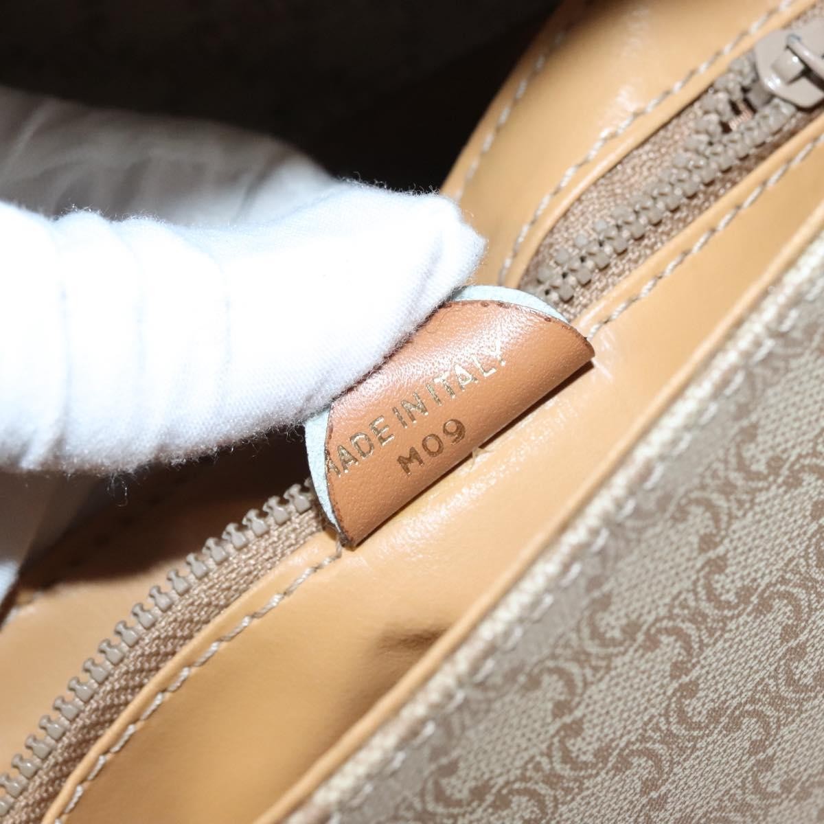 Celine Vintage Macadam Shoulder Bag Canvas, BEIGE, CANVAS, Shoulder bag