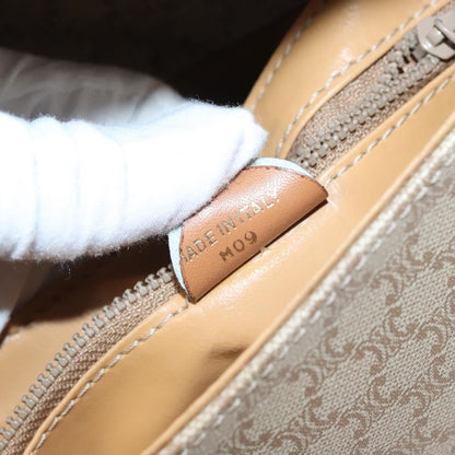 Celine Vintage Macadam Shoulder Bag Canvas, BEIGE, CANVAS, Shoulder bag