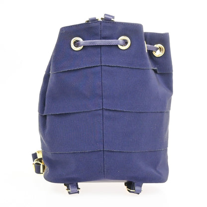 Salvatore Ferragamo Vara Chain Backpack Canvas, Purple, Canvas, Backpack
