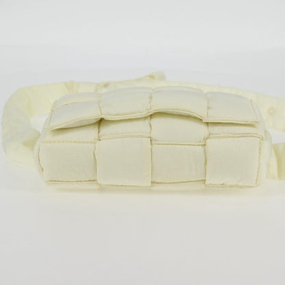 Bottega Veneta Padded Tech Cassette Crossbody Bag Intrecciato Nylon, WHITE, SYNTHETIC, Crossbody bag