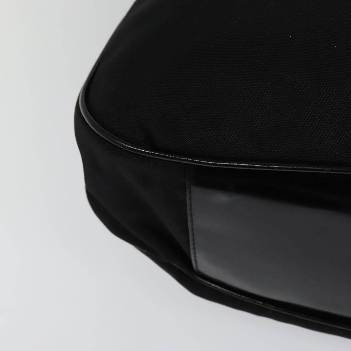 Gucci Vintage Bamboo Shoulder Bag Nylon, BLACK, NYLON, Shoulder bag