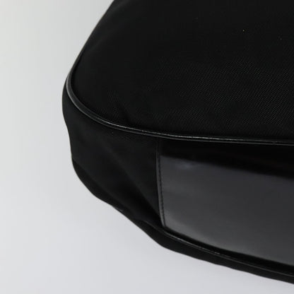 Gucci Vintage Bamboo Shoulder Bag Nylon, BLACK, NYLON, Shoulder bag