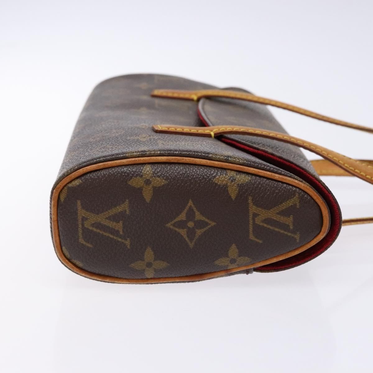 Louis Vuitton Sonatine Handbag Monogram Canvas, BROWN, CANVAS, Handbag