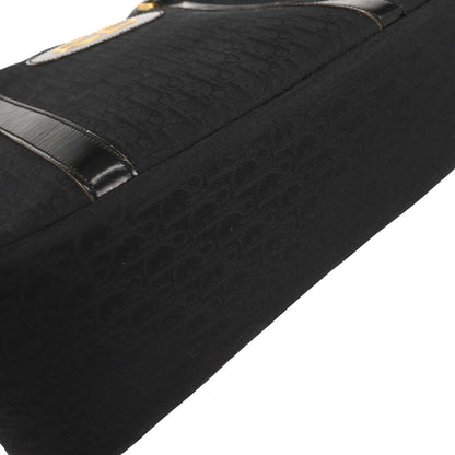 Christian Dior Vintage CD Trotter Handbag Canvas, BLACK, CANVAS, Handbag