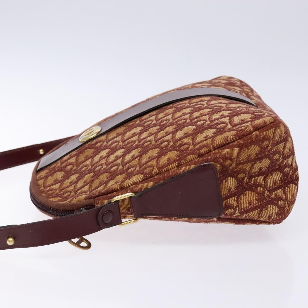 Christian Dior Vintage Trotter Handbag Canvas, RED, CANVAS, Handbag