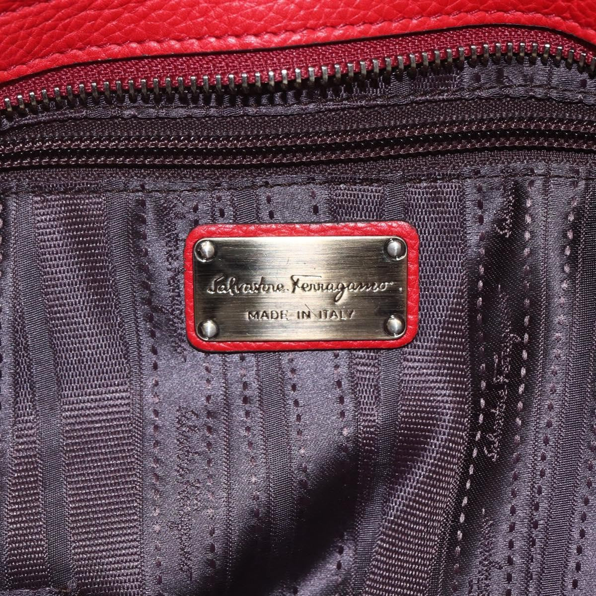 Salvatore Ferragamo Soft Sofia Tote Leather, RED, LEATHER, Tote bag