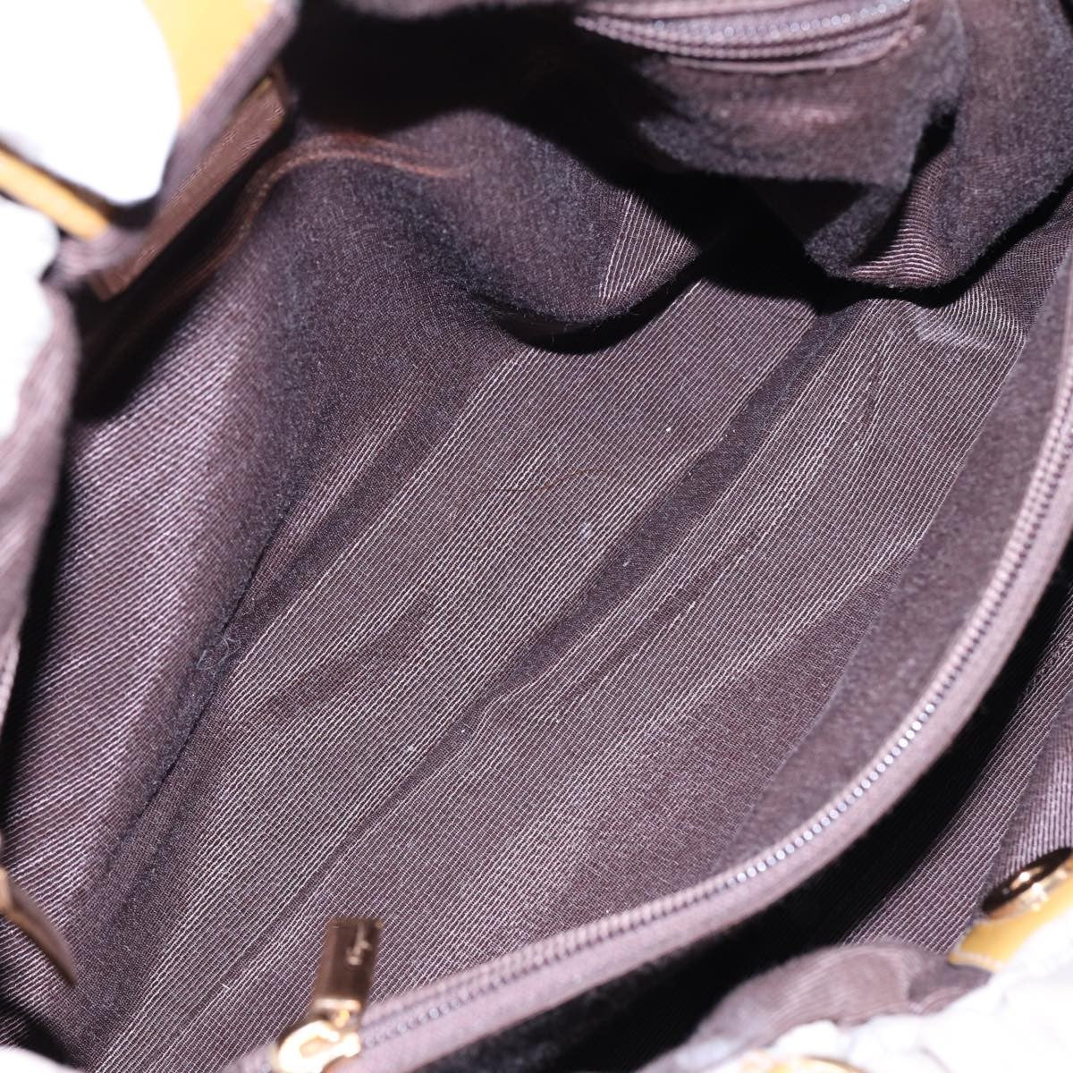 Salvatore Ferragamo Convertible Bow Satchel Nylon, BEIGE, NYLON, Handbag