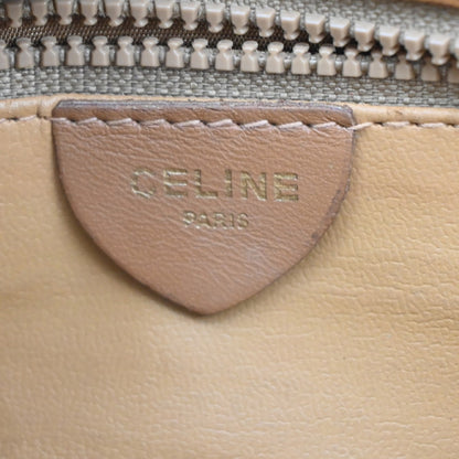 Celine Vintage Macadam Shoulder Bag Canvas and Leather, BROWN, CANVAS, Shoulder bag