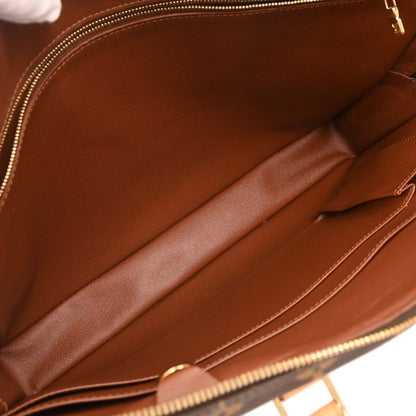 Louis Vuitton Porte-Documents Voyage Briefcase Monogram Canvas, BROWN, CANVAS, Briefcase