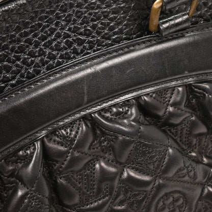 Louis Vuitton Mizi Vienna Handbag Monogram Quilted Lambskin, BLACK, LEATHER, Handbag