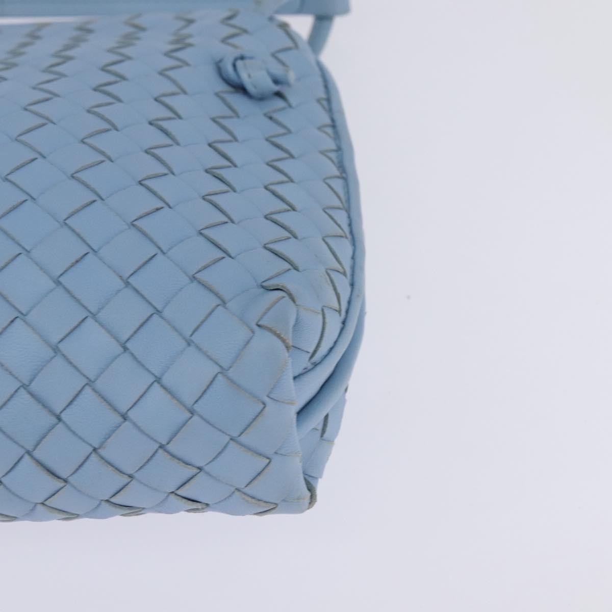 Bottega Veneta Nodini Crossbody Bag Intrecciato Nappa, BLUE, LEATHER, Crossbody bag