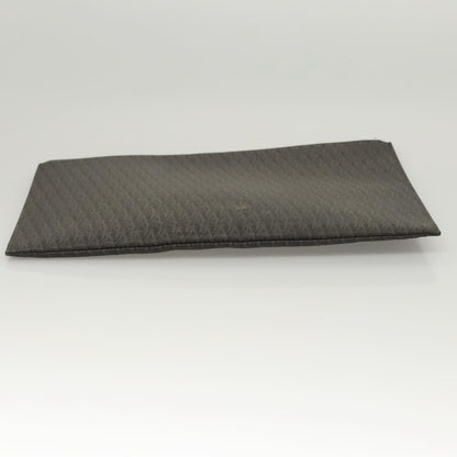 Saint Laurent Zip Pouch Monogram Canvas, BROWN, PVC, Clutche & pouche